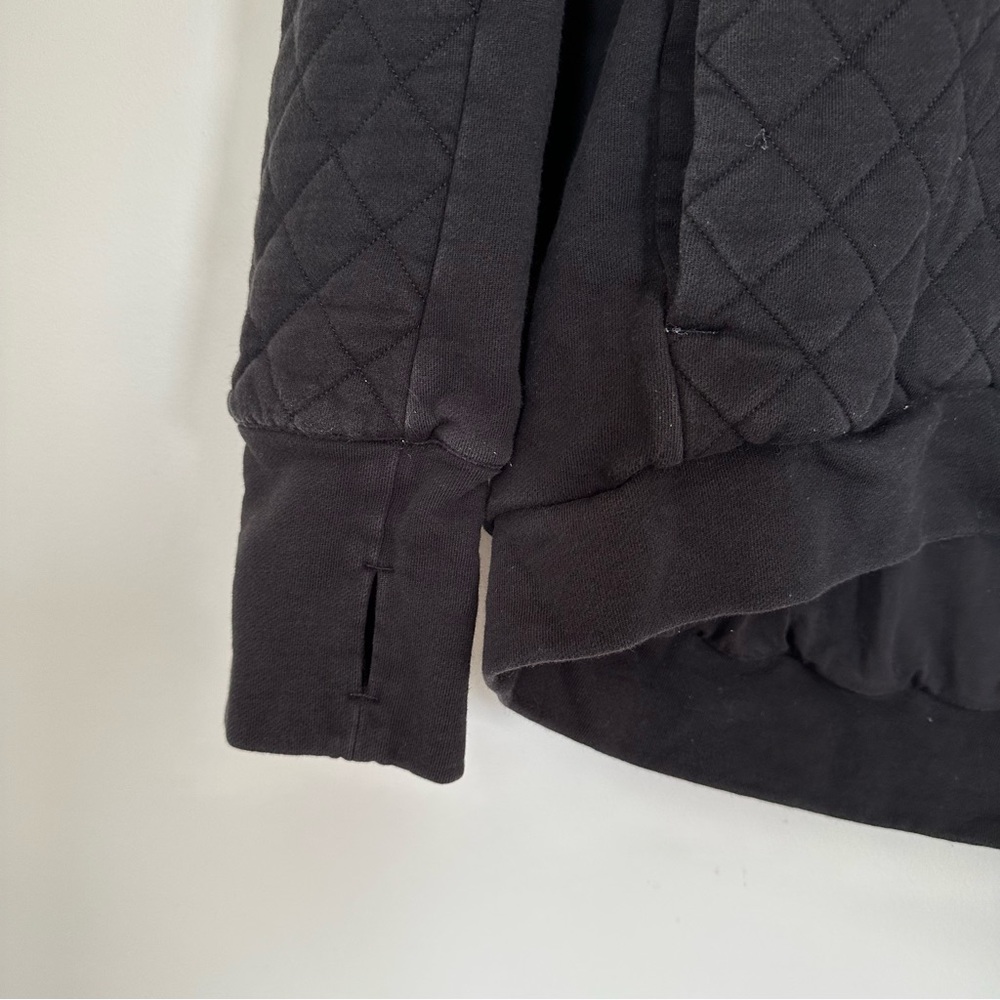 Lululemon Women's Forever Warm Quilted Quarter Zip Pullover Sweatshirt Size 10 - Picture 10 of 15